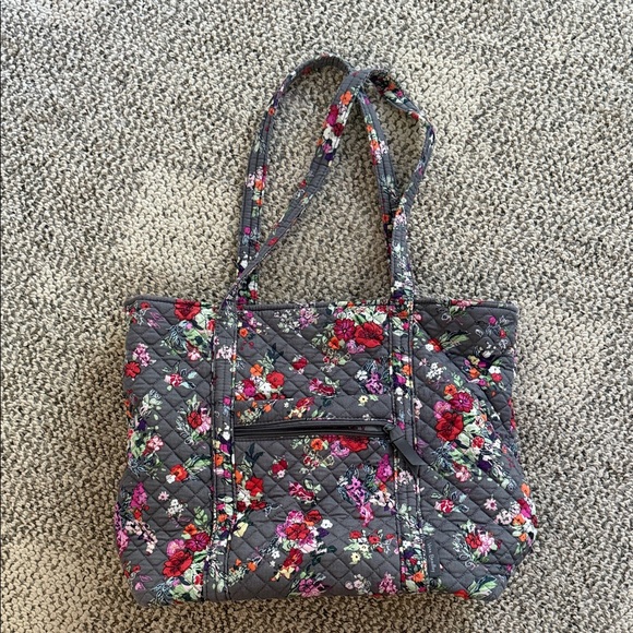 Vera Bradley Handbags - Vera Bradley Gray and Red Floral Tote